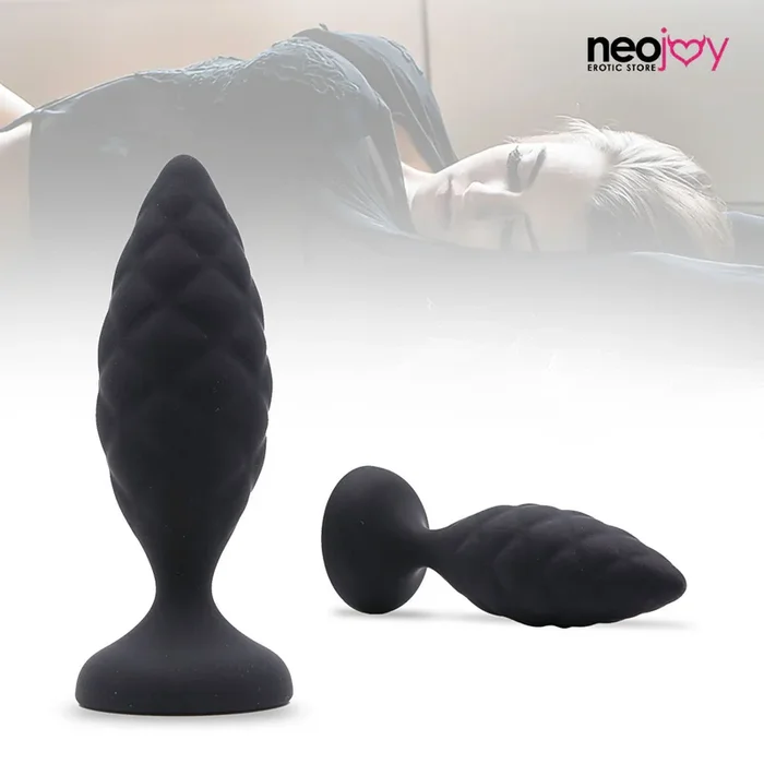 Neojoy – Pinecone Silikon Analplug 10cm – Schwarz