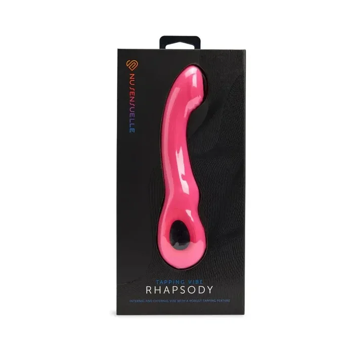Nu Sensuelle Rhapsody Rechargeable Silicone Single Tapping Vibrator with Clitoral Stimulation