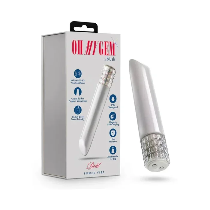 Oh My Gem Bold Rechargeable Bullet Vibrator – Indulge in Luxe Sensuality