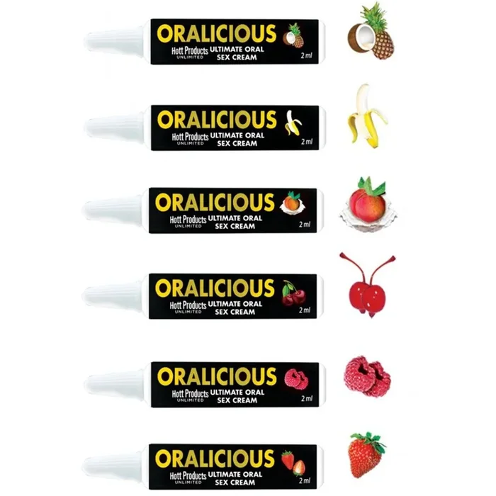 Oralicious Flavored Oral Sex Cream 144pc Display – of 2ml Tubes