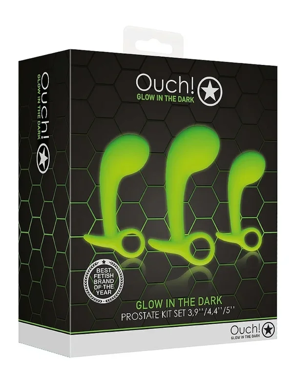 Ouch! Glow In The Dark 3 Piece Prostate Kit