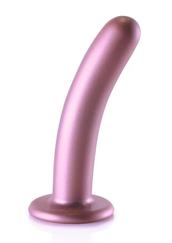 Ouch! Smooth G-Spot Silicone Dildo 6in – Metallic