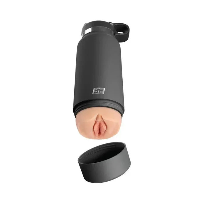 PDX Plus Fuck Flask Secret Delight Discreet Stroker Grey Bottle