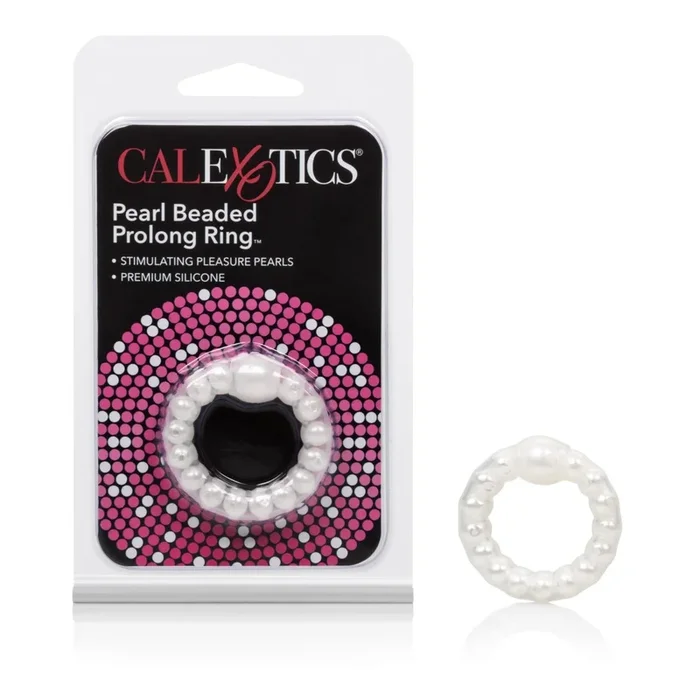 Pearl Beaded Prolong Rings – White
