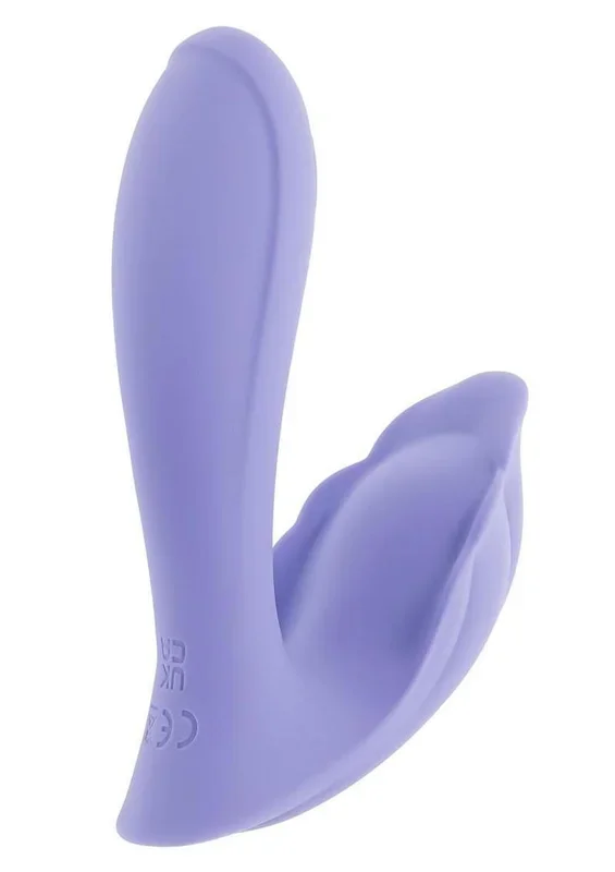 Playboy Lilac Fantasy Rechargeable Silicone Tapping Dual Vibrator with Remote