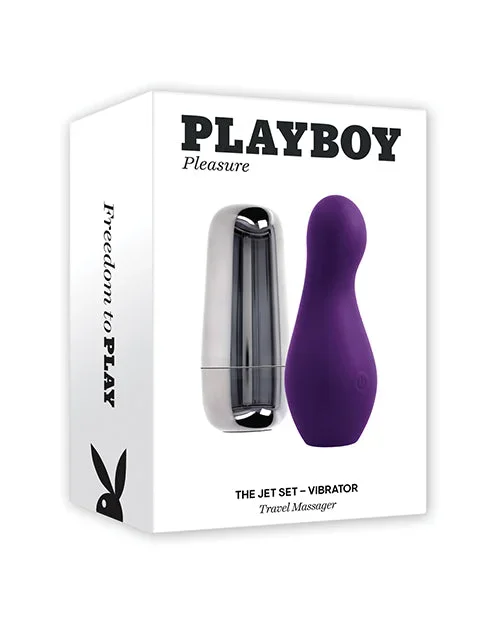 Playboy Pleasure The Jet Set Vibrator – Acai/Silver