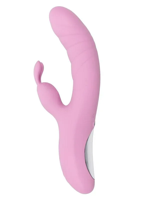 Playboy Rub Me Right Rechargeable Silicone Thrusting G-Spot Rabbit Vibrator