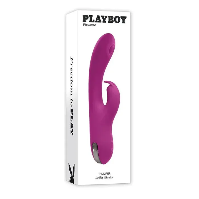Playboy Thumper Rechargeable Tapping Silicone Dual Stimulation Vibrator