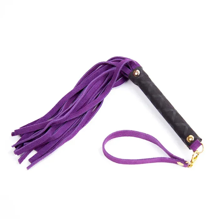 Ple’sur Mini Leather Flogger Purple
