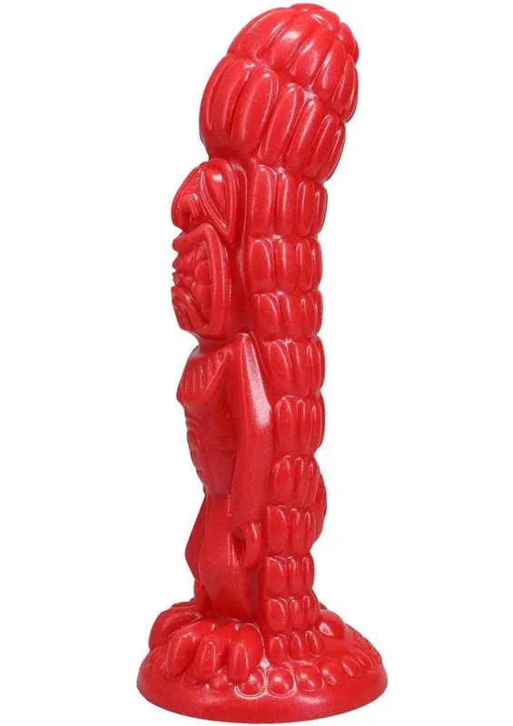 Polynesian Pleasure Idols Ula’ Make Fire Idol Rechargeable Silicone Vibrating Dildo with Remote Control