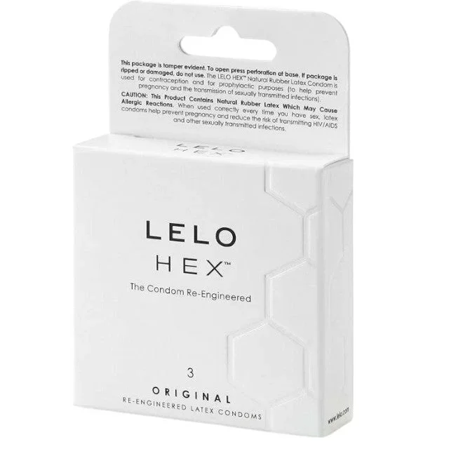 Prezervative Lelo – Hex, lubrifiate si rezistente, 54 mm