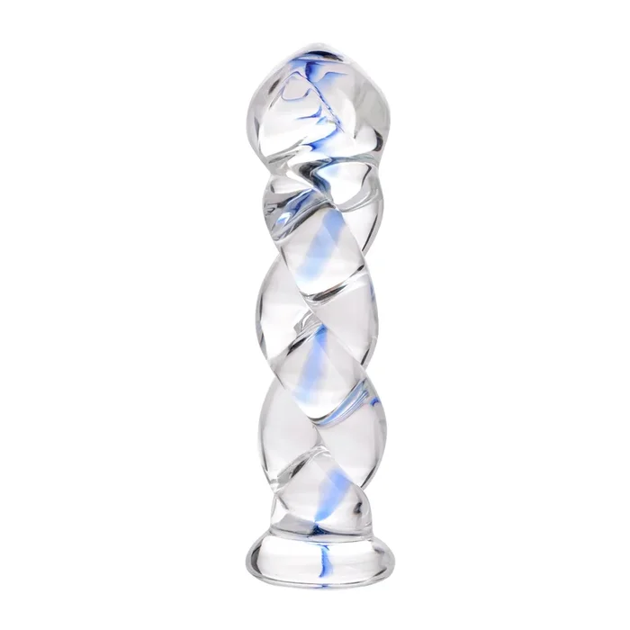 Prisms Soma Twisted Glass 5.75in Dildo – Clear
