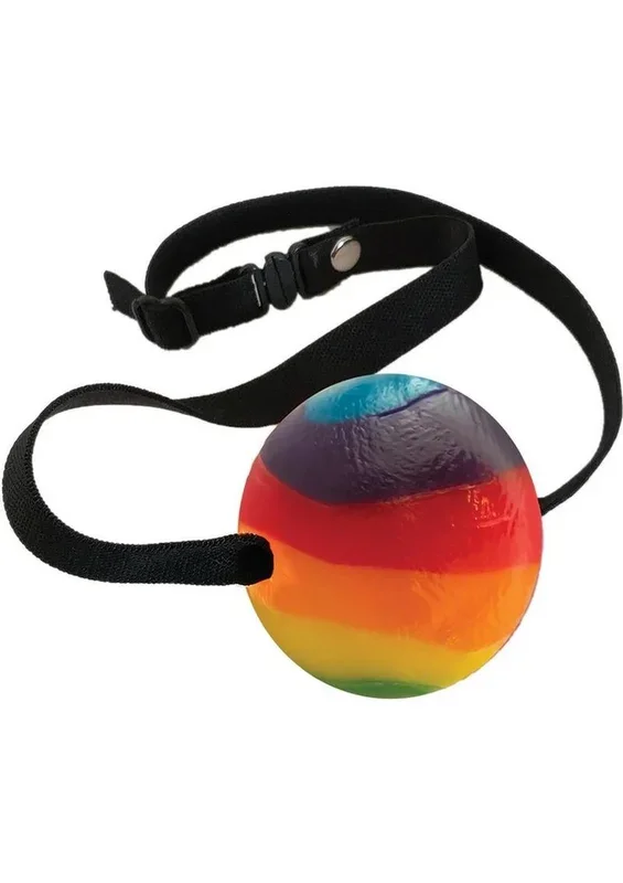 Rainbow Candy Ball Gag Assorted Flavor