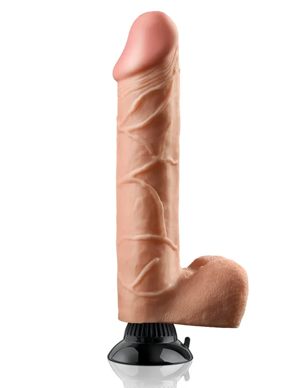 Realistic vibrator Deluxe No.12 natural, 27 x 6.5 cm