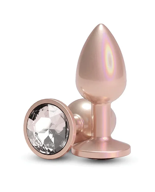 Rear Assets Small w/Clear Gem – Iridescent Champagne