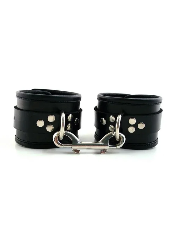 Rouge Leather Ankle Cuffs