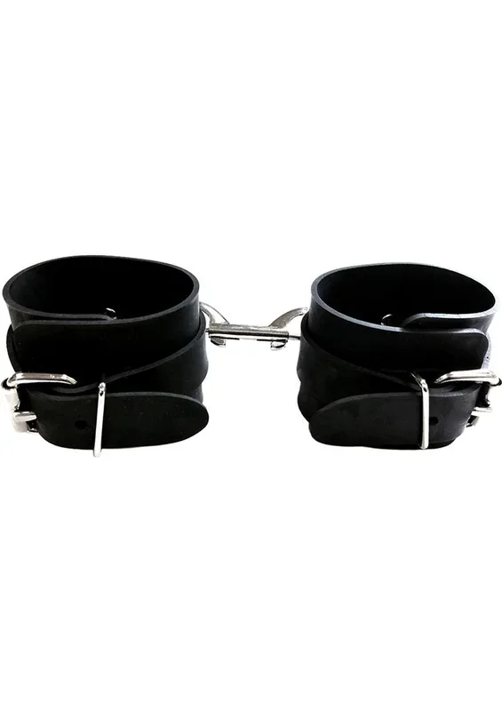 Rouge Rubber Adjustable Wrist Cuffs