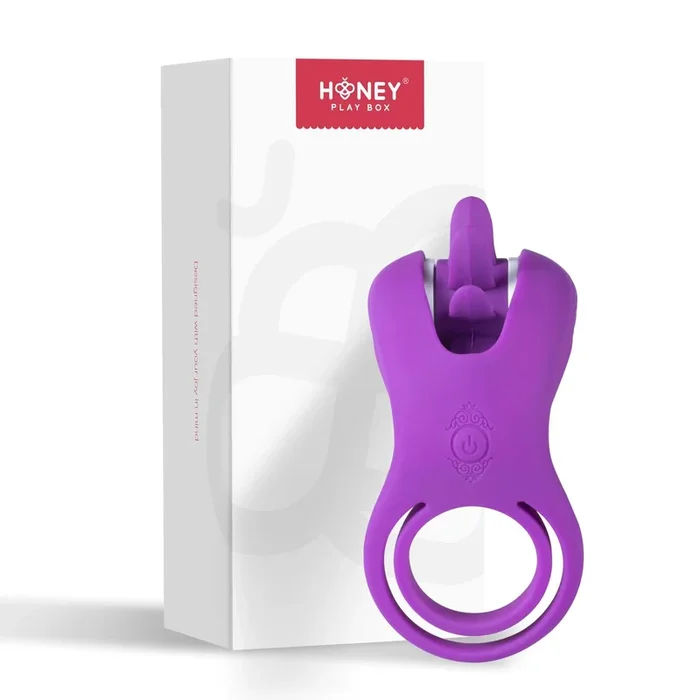 Roxy – Tongue Clit Licker and Cock Ring – Purple