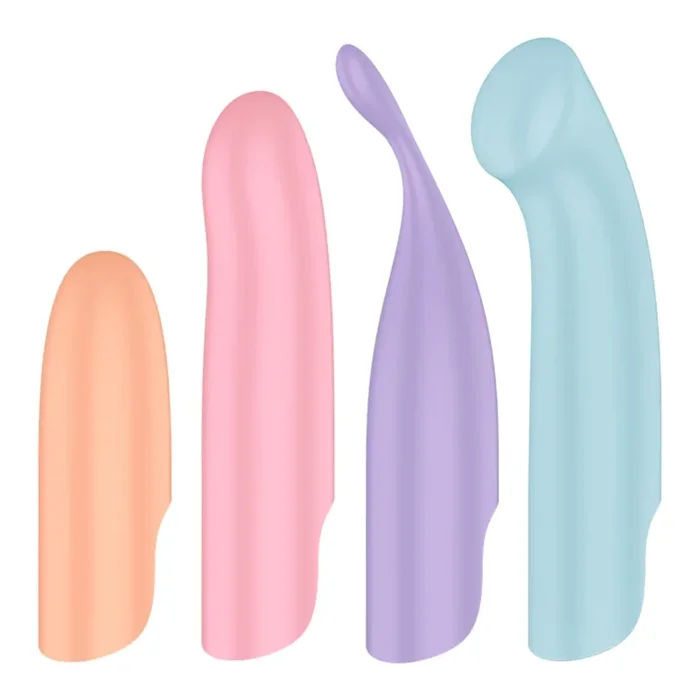 Satisfyer Playful Four 4 In 1 Pleasure Vibrator Set Blue Orange Pink Purple