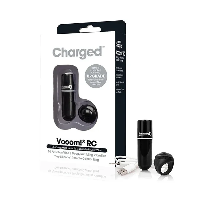 Screaming O Charged Vooom Remote Control Bullet – Black