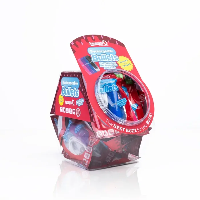 Screaming O Rechargeable Bullets in Candy Bowl – Assorted