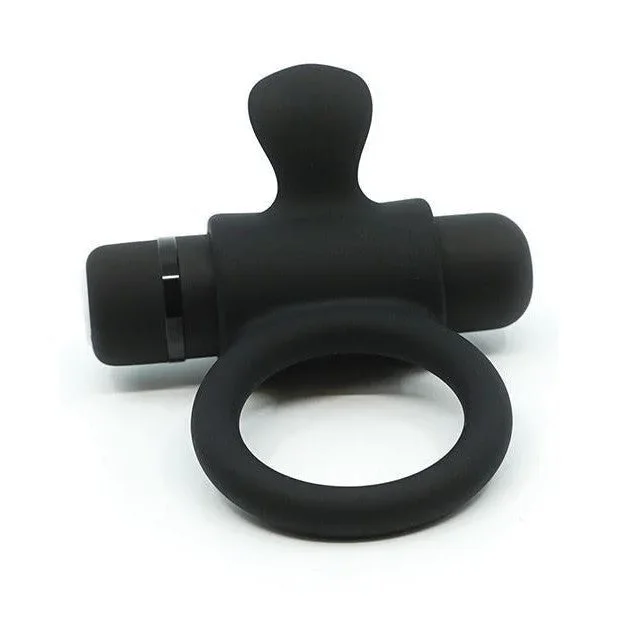 Sensuelle Silicone Bullet Ring Black