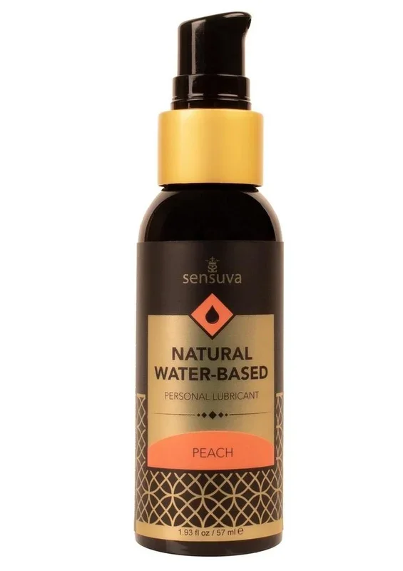 Sensuva Natural Water Based Peach Flavored Lubricant