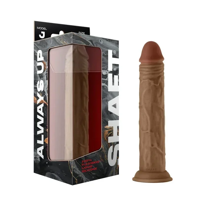 Shaft Model J: 9.5 in. Dual Density Silicone Dildo