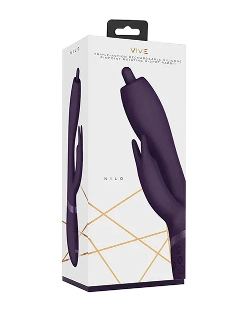 Shots Vive Nilo Pinpoint Rotating G-Spot Rabbit – Purple