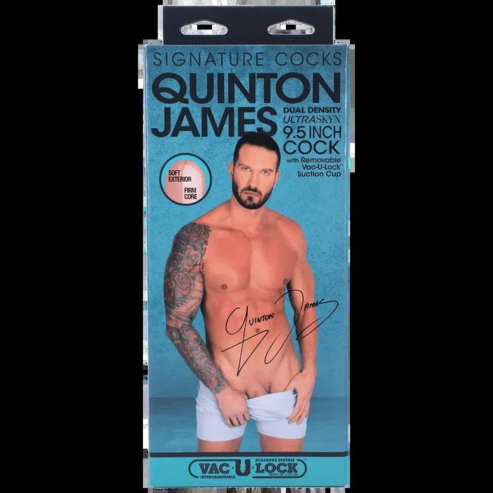 Signature Cocks Ultraskyn Quinton James Dildo 9″