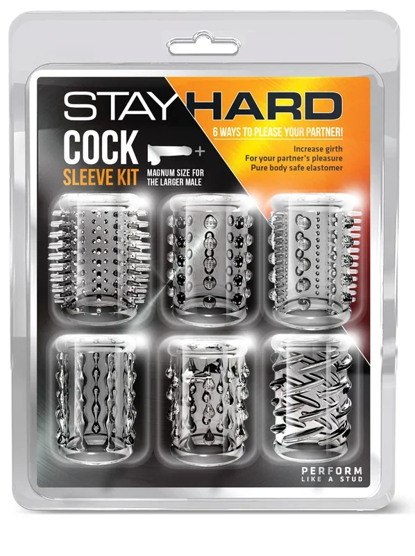 Stay Hard Cock Sleeve Kit – Clear