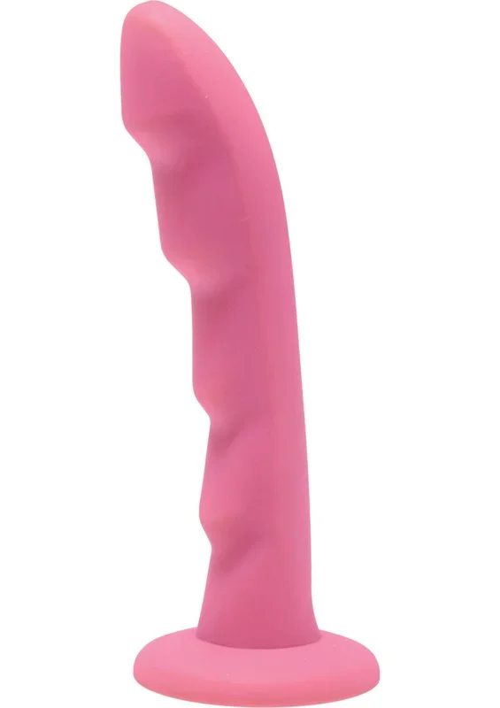 Strap U Ripples Strap-On Compatible Silicone 6.75in Dildo