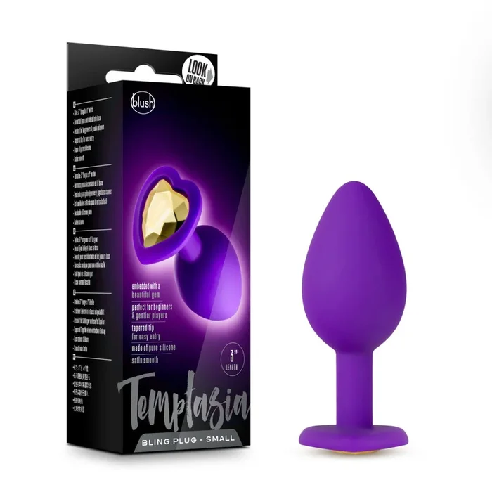 Temptasia By Blush® | Bling Purple 3-Inch Anal Plug
