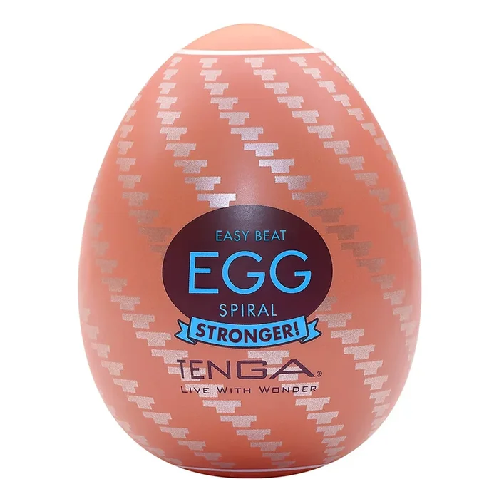 Tenga Hard Boiled II Stronger Firm Egg Masturbator – Spiral Texture