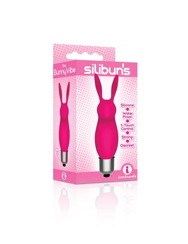 The 9’s Silibus Silicone Bunny Bullet – Pink