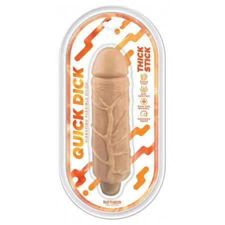 Thick Stick Quick Dick – Vibrating Flex Dildo – 5 Inch