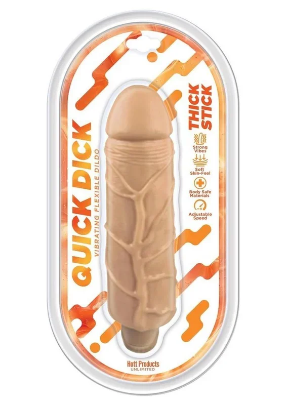 Thick Stick Quick Dick Vibrating Flex Dildo