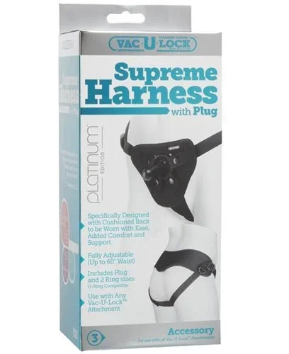 Vac-U-Lock Platinum Edition Supreme Harness – Black