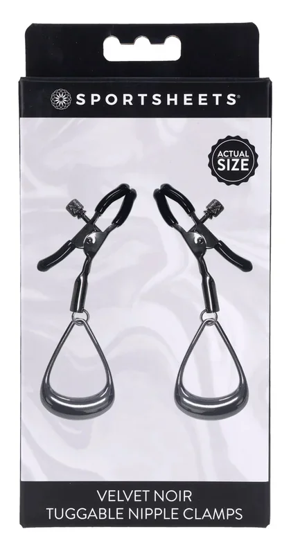 Velvet Noir Tuggable Nipple Clamps