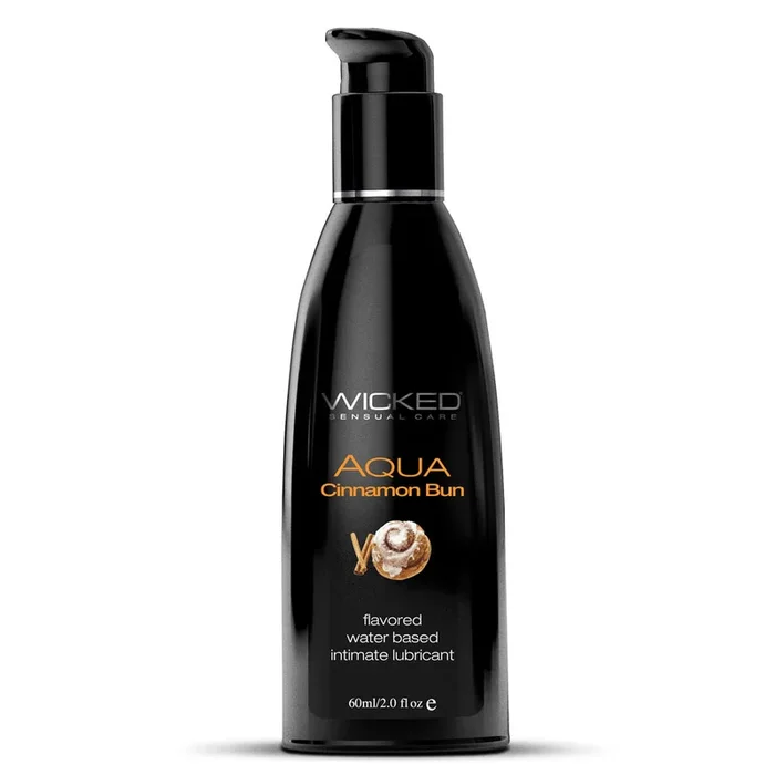 Wicked Aqua Flavoured Water-Based Lubricant – Cinnamon Bun