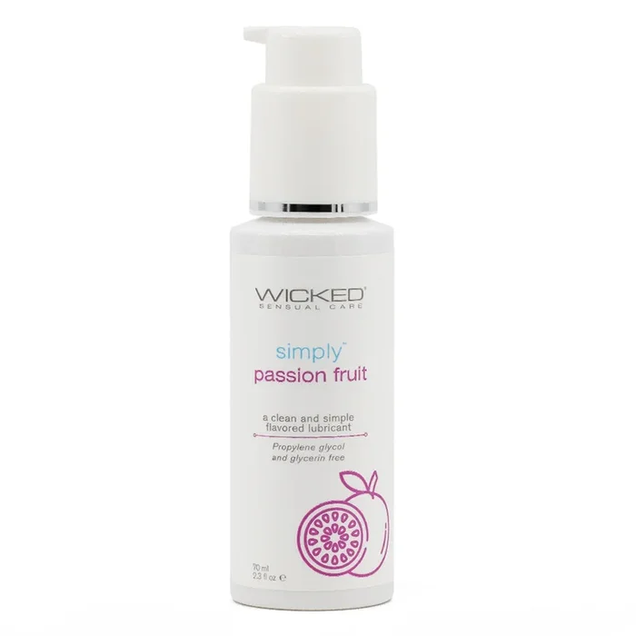 Wicked Simply Aqua Flavoured Water-Based Lubricant – Passionfruit